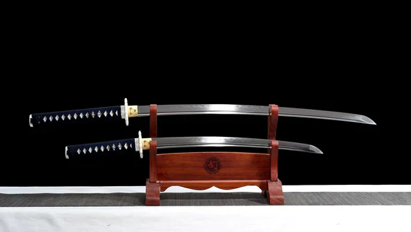 Pack Katana & Wakizashi - Koï - T10 steel & Genuine Hamon - Image 2